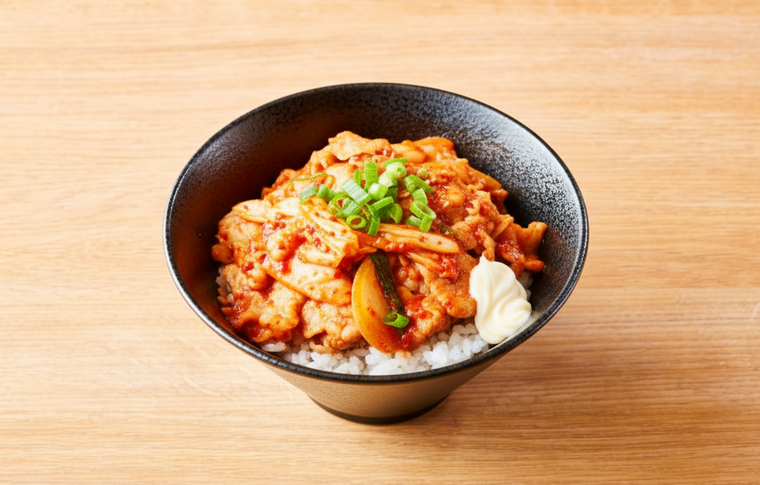 豚キムチ丼